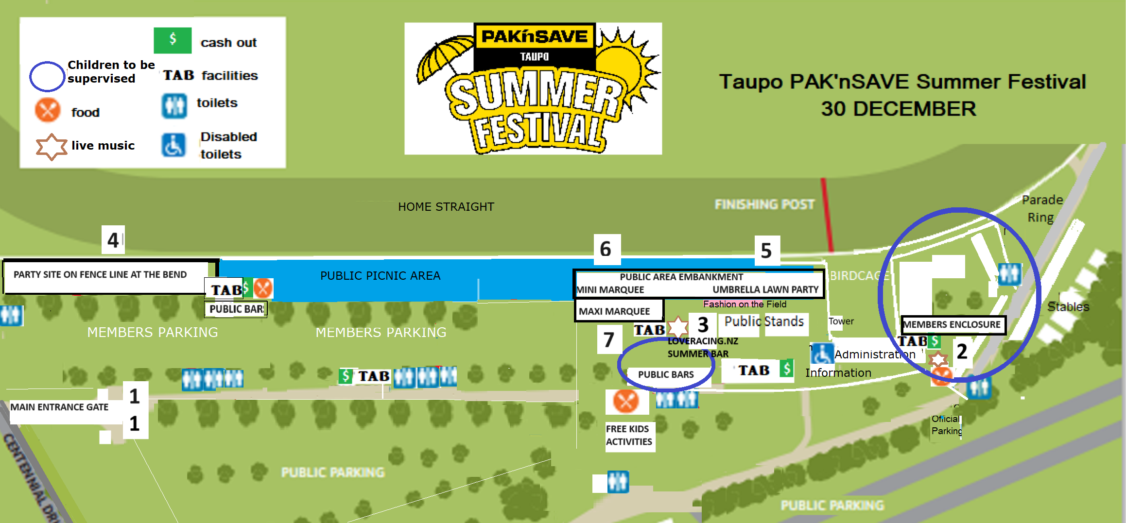 Summer Festival Map 2024